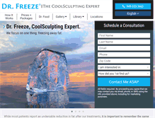 Tablet Screenshot of drfreeze.com